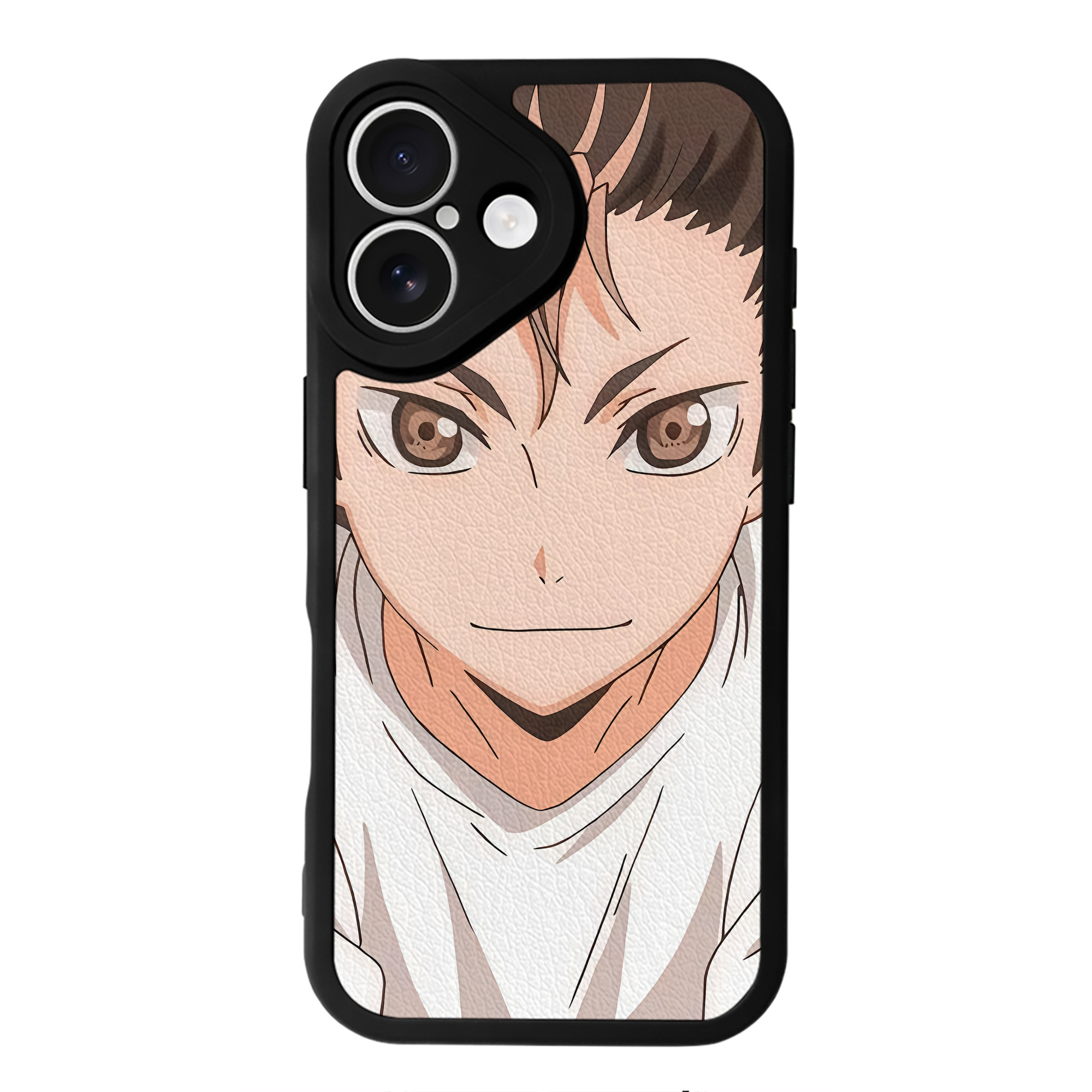 （画像用） ハイキュー!! Haikyu!! 【iPhone 16シリーズ対応】シリコンスマホケース（レザー調） 材質：シリコン